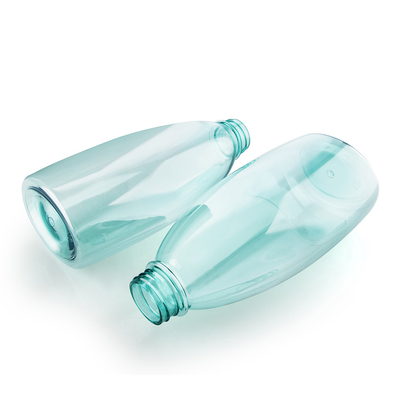 550ML 18.3OZ Turquoise Color Transparent Plastic Packaing Empty Bottle For Shampoo