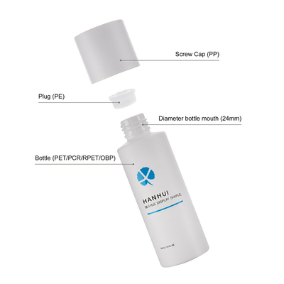 150ML Toner Bottle Oil Painting Finish With PE Plug And White Screw Cap